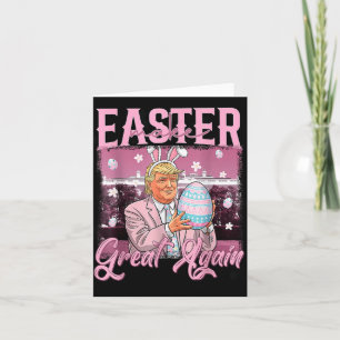 Mache Ostern wieder groß Trump Bunny Spring H Karte