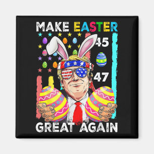 Mache Ostern wieder groß Trump Bunny Spring H Magnet
