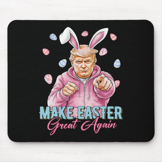 Mache Ostern wieder groß Trump Bunny Spring H Mousepad (Vorne)