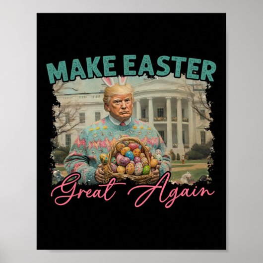 Mache Ostern wieder groß Trump Bunny Spring H Poster (Vorne)