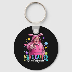 Mache Ostern wieder groß Trump Bunny Spring H Schlüsselanhänger