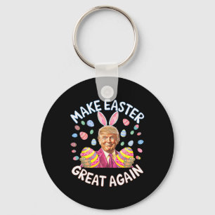 Mache Ostern wieder groß Trump Bunny Spring H Schlüsselanhänger
