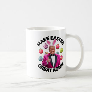 Mache Ostern wieder großartig, lustiger Trump-Hase Kaffeetasse