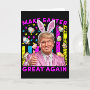 Mache Ostern wieder großartig, lustiger Trump-Hase Karte