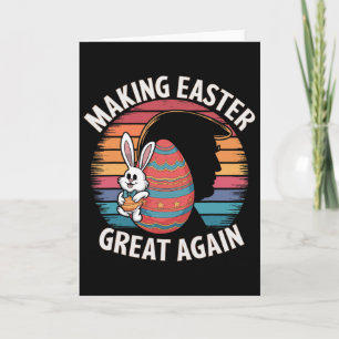 Mache Ostern wieder großartig, lustiger Trump-Hase Karte