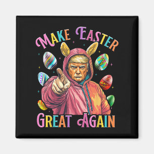 Mache Ostern wieder großartig, lustiger Trump-Hase Magnet