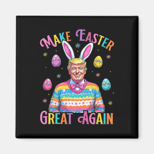 Mache Ostern wieder großartig, lustiger Trump-Hase Magnet