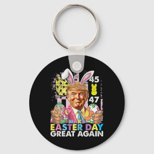 Mache Ostern wieder großartig, lustiger Trump-Hase Schlüsselanhänger