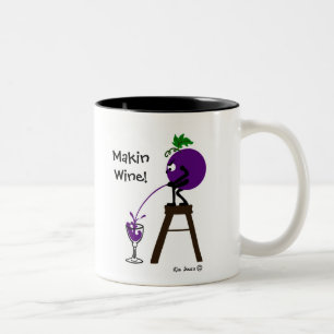 Mache Wein!-Tasse Zweifarbige Tasse