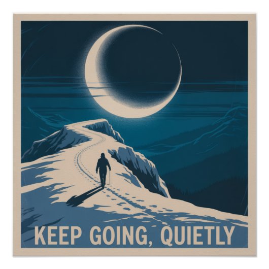 Mache weiter, ruhig poster (Vorderseite)