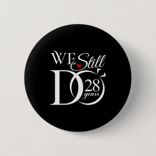 Machen 28 Jahre lustiges Paar 28. Hochzeitstag Button