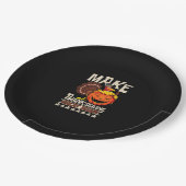 Machen Erntedank wieder groß lustige Türkei Trumpk Pappteller (Schrägansicht)