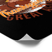 Machen Erntedank wieder groß lustige Türkei Trumpk Poster (Ecke)