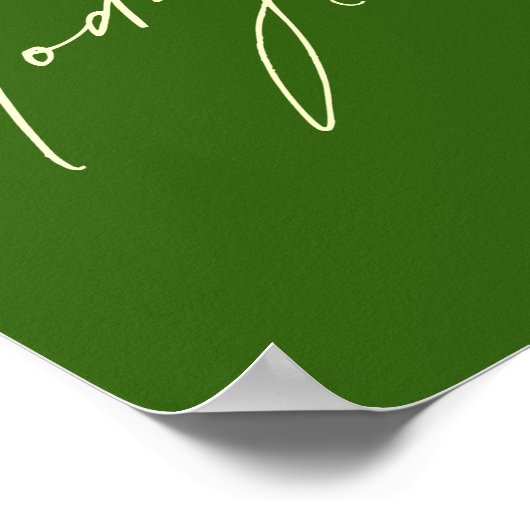 machen. Heute. zählen. Poster & Prints (Ecke)