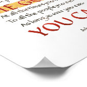 MACHEN SIE ALLES GUTE, WESLEY QUOTE POSTER (Ecke)