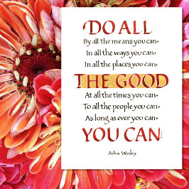 MACHEN SIE ALLES GUTE, WESLEY QUOTE POSTER