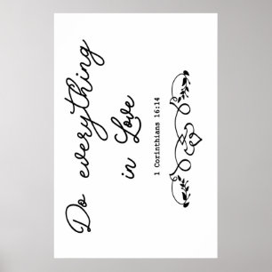 Machen Sie alles in Liebe Poster