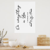 Machen Sie alles in Liebe Poster (Küche)