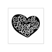 Machen Sie alles mit Liebe Gummistempel (Prägung)