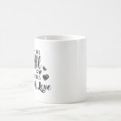 Machen Sie alles mit Liebe Kaffeetasse (Mittel)