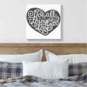 Machen Sie alles mit Liebe Leinwanddruck (Insitu (Schlafzimmer))