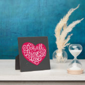 Machen Sie alles mit Liebe Red Fotoplatte (InSitu)