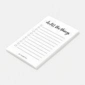 Machen Sie alles| Personalisierte Leinen Post-it Klebezettel (angewinkelt)