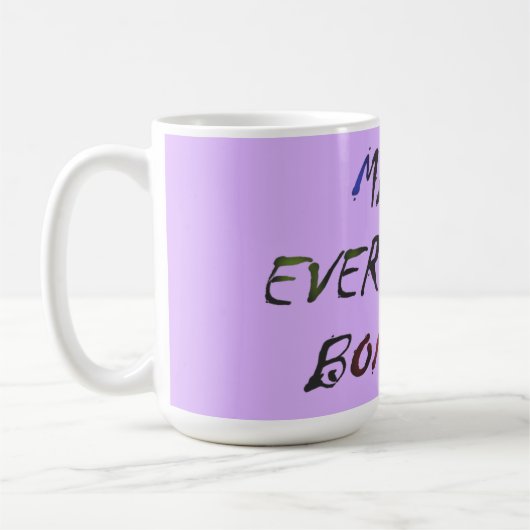 Machen Sie alles verrückte Bonkers Kaffeetasse (Links)