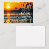 Machen Sie alles, was Sonnenuntergang und Schilf Mitteilungskarte (Vorne/Hinten)