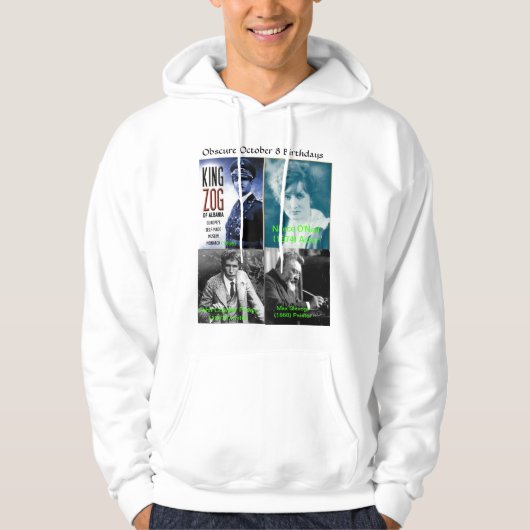 Machen Sie am 8. Oktober Geburtstage undeutlich Hoodie (Vorderseite)