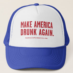 Machen Sie Amerika betrunken wieder Truckerkappe