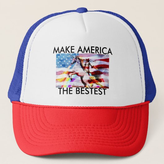Machen Sie Amerika das Bestest Truckerkappe (Vorderseite)