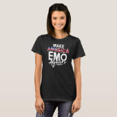 Machen Sie Amerika Emo wieder Funny Flag US Gesche T-Shirt (Vorne ganz)