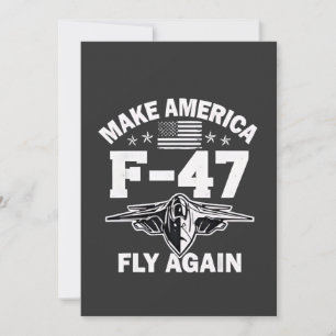 Machen Sie Amerika F-47 Fly wieder 4. Juli Einladung