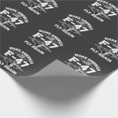 Machen Sie Amerika F-47 Fly wieder 4. Juli Geschenkpapier (Ecke)