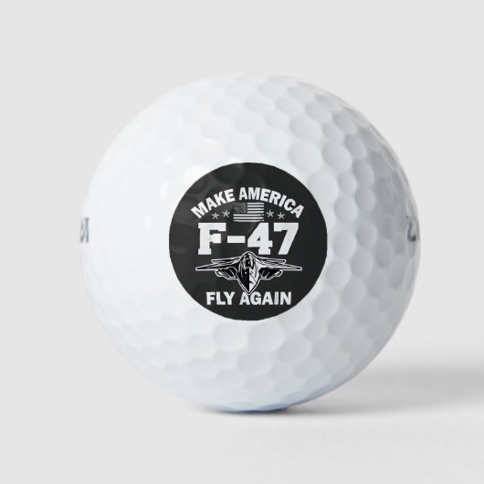 Machen Sie Amerika F-47 Fly wieder 4. Juli Golfball (Vorderseite)