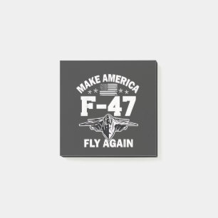 Machen Sie Amerika F-47 Fly wieder 4. Juli Post-it Klebezettel