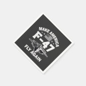 Machen Sie Amerika F-47 Fly wieder 4. Juli Serviette (Ecke)