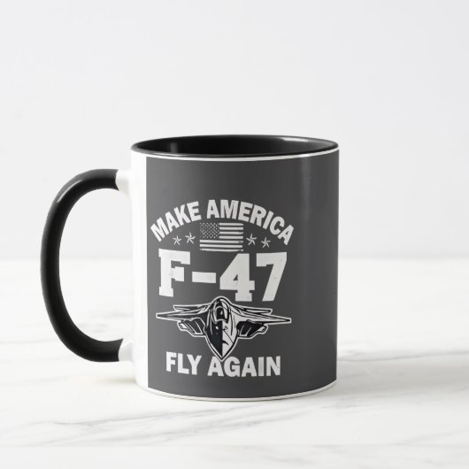 Machen Sie Amerika F-47 Fly wieder 4. Juli Tasse (Links)