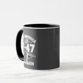 Machen Sie Amerika F-47 Fly wieder 4. Juli Tasse (Vorderseite Links)