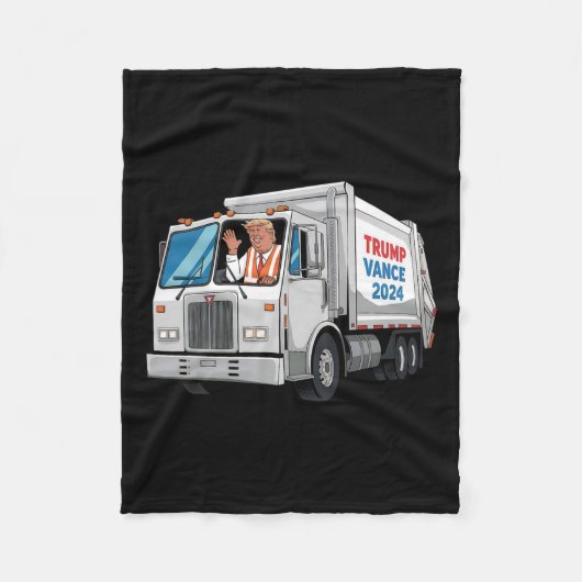 Machen Sie Amerika Garbyge wieder groß Trump Garge Fleecedecke (Vorderseite)