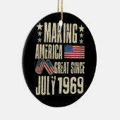 Machen Sie Amerika großartig seit Juli 1969 53. Ge Keramik Ornament (Rechts)