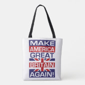 Machen Sie Amerika Großbritannien wieder! Tasche (Rückseite)