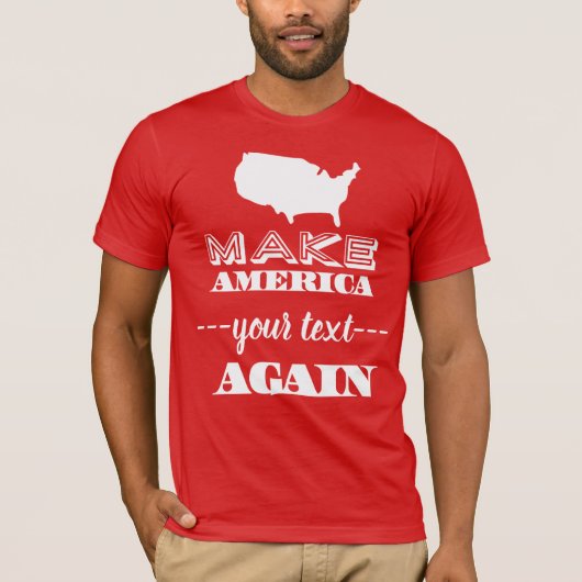 Machen Sie Amerika große wieder kundenspezifische T-Shirt (Vorderseite)