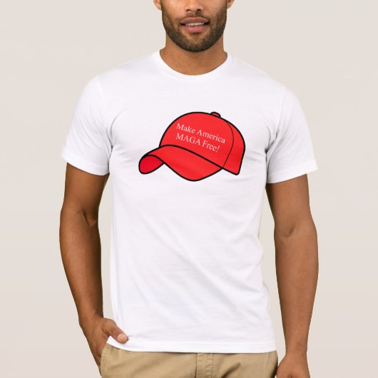 Machen Sie Amerika MAGA frei T-Shirt (Vorderseite)