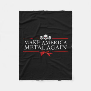 Machen Sie Amerika Metal wieder Trump Rock Heavy M Fleecedecke