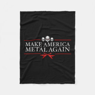 Machen Sie Amerika Metal wieder Trump Rock Heavy M Fleecedecke