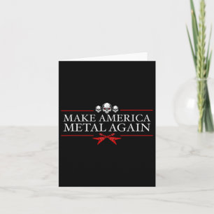 Machen Sie Amerika Metal wieder Trump Rock Heavy M Karte