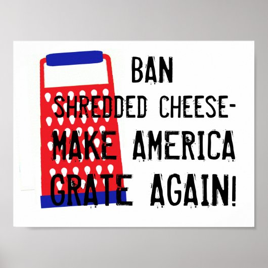 Machen Sie Amerika noch einmal Käse Trump lustigen Poster (Vorne)