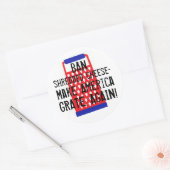 Machen Sie Amerika noch einmal Käse Trump lustigen Runder Aufkleber (Umschlag)